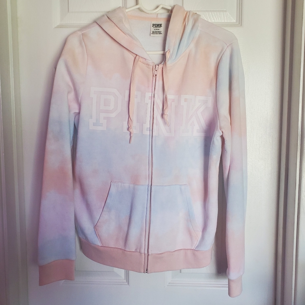 Pink Patel tie die sweater only worn once